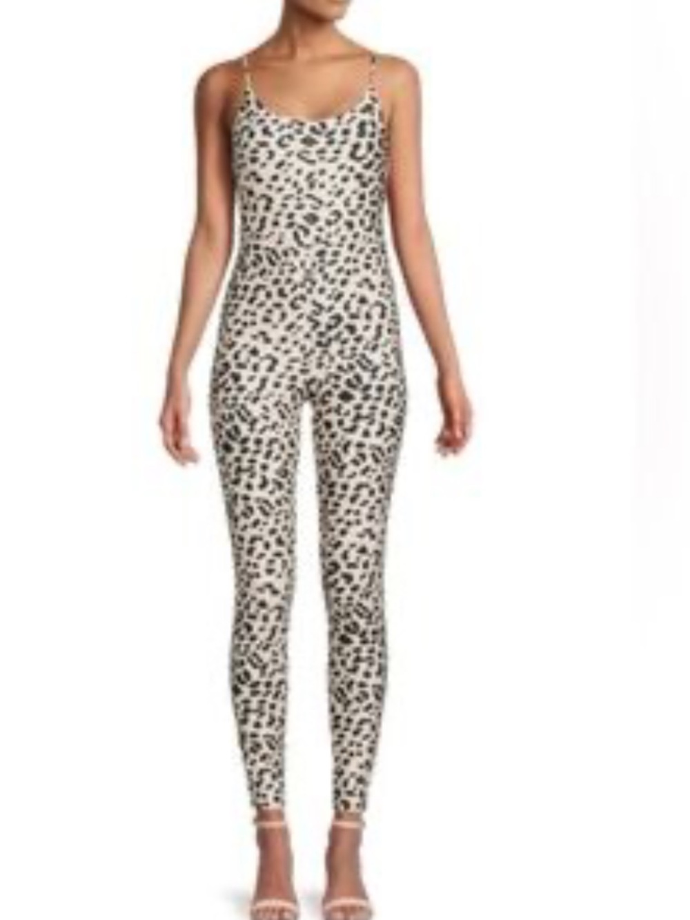 Alice + Olivia Animal Print Scoop Neck Jumpsuit Catsuit - Picture 2 of 13